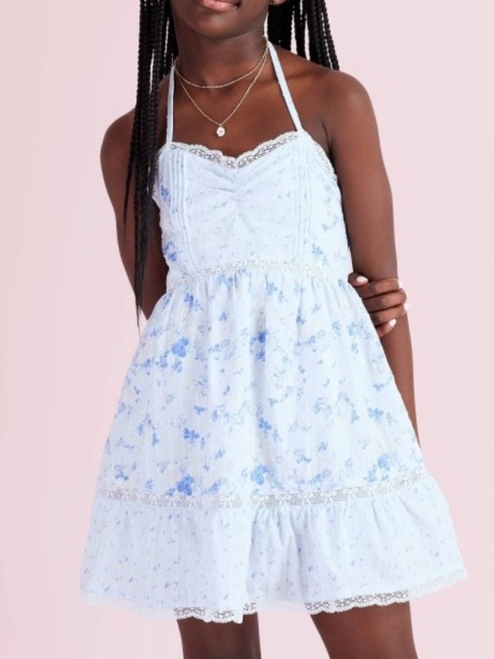 LOVESHACKFANCY x Target Girls Annabelle Budding Florals Halter Dress